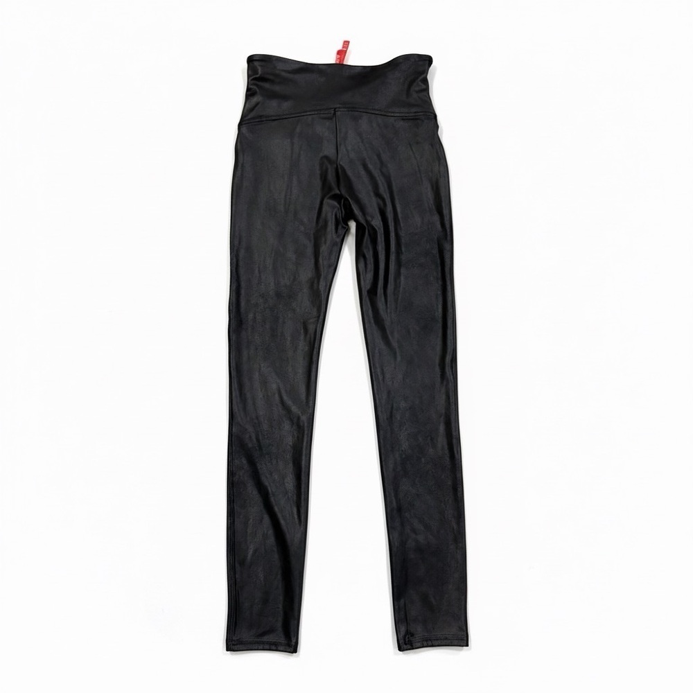 Spanx black faux leather leggings - Picture 2 of 4